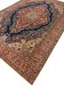 aalam blue wool hand knotted Rug - FoldShot