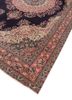 aalam blue wool hand knotted Rug - FoldShot aalam blue wool hand knotted Rug - FoldShot