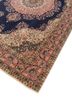 aalam blue wool hand knotted Rug - FoldShot aalam blue wool hand knotted Rug - FoldShot
