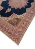 aalam blue wool hand knotted Rug - FoldShot aalam blue wool hand knotted Rug - FoldShot