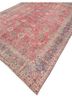 vintage red and orange wool hand knotted Rug - FoldShot vintage red and orange wool hand knotted Rug - FoldShot