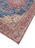 aalam blue wool hand knotted Rug - FoldShot