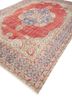 vintage red and orange wool hand knotted Rug - FoldShot vintage red and orange wool hand knotted Rug - FoldShot