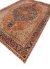 aalam red and orange wool hand knotted Rug - FoldShot aalam red and orange wool hand knotted Rug - FoldShot