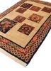 aalam gold wool hand knotted Rug - FoldShot aalam gold wool hand knotted Rug - FoldShot