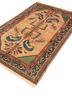 aalam gold wool hand knotted Rug - FoldShot aalam gold wool hand knotted Rug - FoldShot