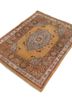 aalam gold wool hand knotted Rug - FoldShot aalam gold wool hand knotted Rug - FoldShot