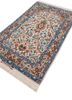 aalam ivory wool and silk hand knotted Rug - FoldShot aalam ivory wool and silk hand knotted Rug - FoldShot