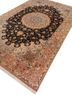 aalam grey and black wool hand knotted Rug - FoldShot