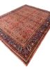 aalam red and orange wool hand knotted Rug - FoldShot aalam red and orange wool hand knotted Rug - FoldShot