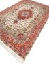 aalam ivory wool hand knotted Rug - FoldShot aalam ivory wool hand knotted Rug - FoldShot