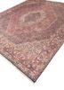 aalam red and orange wool hand knotted Rug - FoldShot