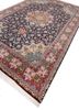 aalam blue wool hand knotted Rug - FoldShot aalam blue wool hand knotted Rug - FoldShot