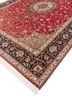 aalam red and orange wool hand knotted Rug - FoldShot aalam red and orange wool hand knotted Rug - FoldShot