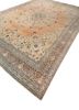 aalam beige and brown wool hand knotted Rug - FoldShot