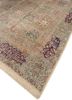 aalam pink and purple wool hand knotted Rug - FoldShot aalam pink and purple wool hand knotted Rug - FoldShot