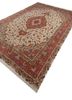 aalam ivory wool hand knotted Rug - FoldShot