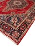 aalam red and orange wool hand knotted Rug - FoldShot aalam red and orange wool hand knotted Rug - FoldShot