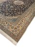 aalam blue wool hand knotted Rug - FoldShot aalam blue wool hand knotted Rug - FoldShot