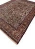aalam red and orange wool hand knotted Rug - FoldShot aalam red and orange wool hand knotted Rug - FoldShot