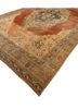 aalam beige and brown wool hand knotted Rug - FoldShot
