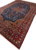 aalam blue wool hand knotted Rug - FoldShot aalam blue wool hand knotted Rug - FoldShot