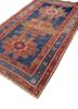 kiaan blue wool hand knotted Rug - FoldShot