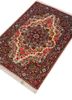 aalam red and orange wool hand knotted Rug - FoldShot aalam red and orange wool hand knotted Rug - FoldShot