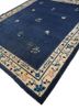 pechino blue wool hand knotted Rug - FoldShot pechino blue wool hand knotted Rug - FoldShot