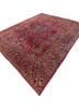 aalam pink and purple wool hand knotted Rug - FoldShot aalam pink and purple wool hand knotted Rug - FoldShot