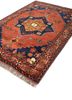 aalam red and orange wool hand knotted Rug - FoldShot aalam red and orange wool hand knotted Rug - FoldShot