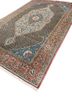 aalam blue wool hand knotted Rug - FoldShot aalam blue wool hand knotted Rug - FoldShot