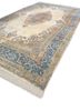 aalam blue wool hand knotted Rug - FoldShot aalam blue wool hand knotted Rug - FoldShot