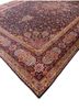 aalam blue wool hand knotted Rug - FoldShot aalam blue wool hand knotted Rug - FoldShot