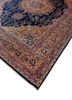 aalam blue wool hand knotted Rug - FoldShot aalam blue wool hand knotted Rug - FoldShot