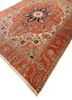 aalam red and orange wool hand knotted Rug - FoldShot aalam red and orange wool hand knotted Rug - FoldShot