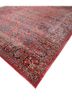 aalam red and orange wool hand knotted Rug - FoldShot aalam red and orange wool hand knotted Rug - FoldShot
