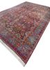 aalam red and orange wool hand knotted Rug - FoldShot aalam red and orange wool hand knotted Rug - FoldShot