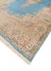 aalam blue wool hand knotted Rug - FoldShot aalam blue wool hand knotted Rug - FoldShot