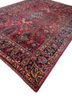 aalam red and orange wool hand knotted Rug - FoldShot aalam red and orange wool hand knotted Rug - FoldShot