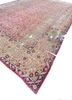 aalam pink and purple wool hand knotted Rug - FoldShot aalam pink and purple wool hand knotted Rug - FoldShot