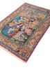 aalam red and orange wool hand knotted Rug - FoldShot aalam red and orange wool hand knotted Rug - FoldShot