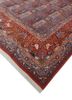 aalam red and orange wool hand knotted Rug - FoldShot aalam red and orange wool hand knotted Rug - FoldShot