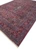 aalam blue wool hand knotted Rug - FoldShot aalam blue wool hand knotted Rug - FoldShot