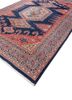 aalam blue wool hand knotted Rug - FoldShot aalam blue wool hand knotted Rug - FoldShot