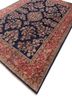 aalam blue wool hand knotted Rug - FoldShot aalam blue wool hand knotted Rug - FoldShot