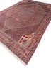 aalam red and orange wool hand knotted Rug - FoldShot aalam red and orange wool hand knotted Rug - FoldShot