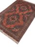 aalam red and orange wool hand knotted Rug - FoldShot