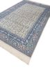 aalam blue wool hand knotted Rug - FoldShot aalam blue wool hand knotted Rug - FoldShot