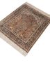 gulmarg red and orange silk hand knotted Rug - FoldShot gulmarg red and orange silk hand knotted Rug - FoldShot